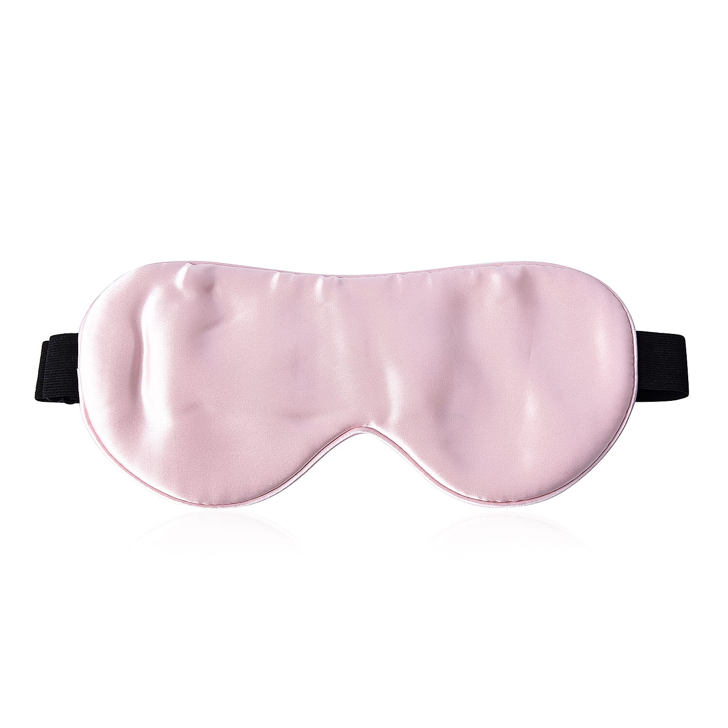 Hyalu & Argan Oil Infused Mulberry Silk Eye Mask with Adjustable Elastic Band (Size 23 x10 Cm) - Dusty Pink