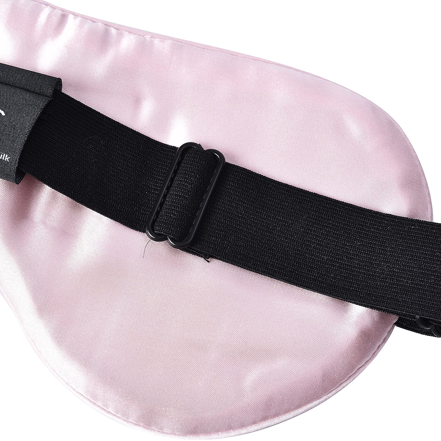 Hyalu & Argan Oil Infused Mulberry Silk Eye Mask with Adjustable Elastic Band (Size 23 x10 Cm) - Dusty Pink