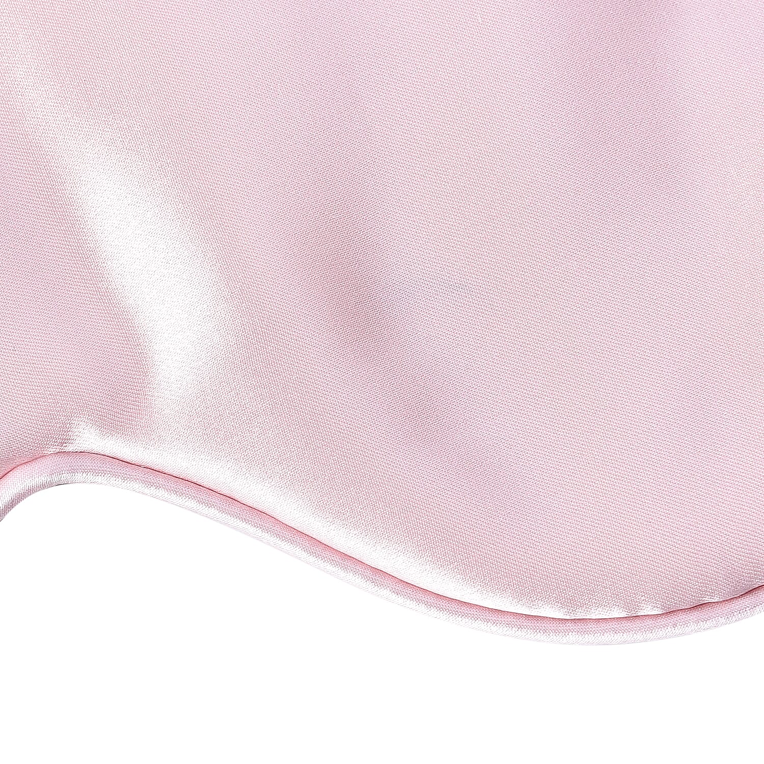 Hyalu & Argan Oil Infused Mulberry Silk Eye Mask with Adjustable Elastic Band (Size 23 x10 Cm) - Dusty Pink