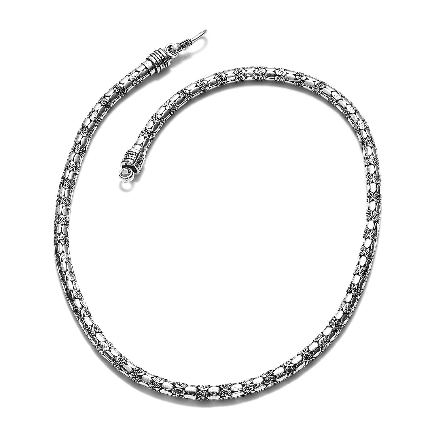 Royal Bali Sterling Silver Necklace (Size 20), Silver wt 54.15 Gms