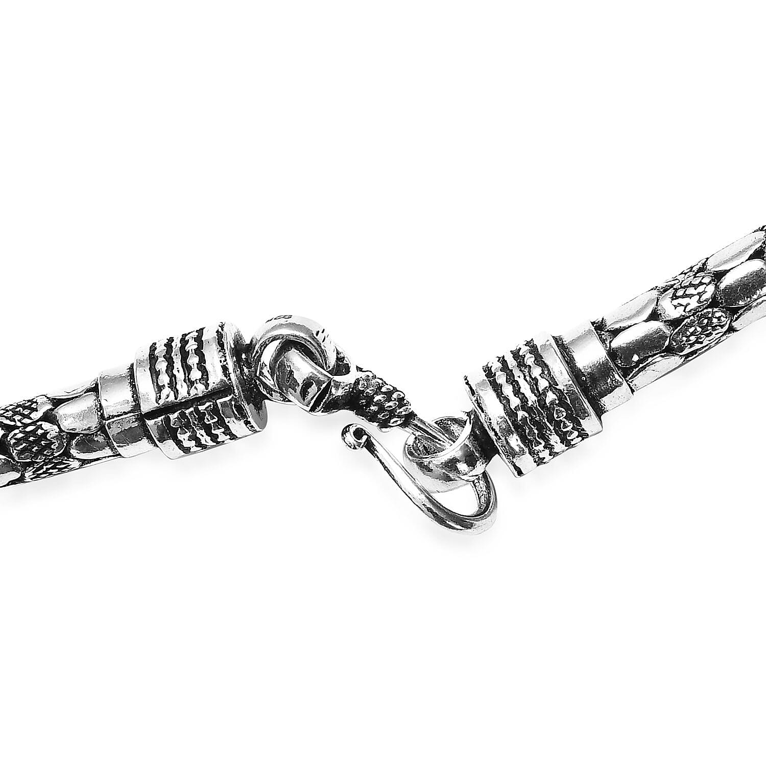 Royal Bali Sterling Silver Necklace (Size 20), Silver wt 54.15 Gms