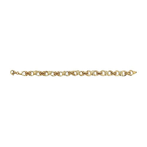 9K Yellow Gold Infinity Heart Link Chain (Size 20) with Lobster Clasp, Gold wt 16.21 Gms