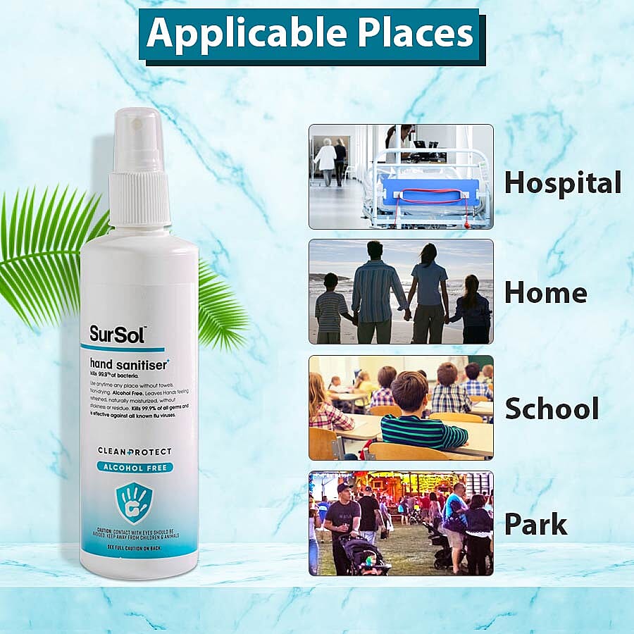 SurSol Clean+Protect Alcohol Free Hand Sanitiser 250ml