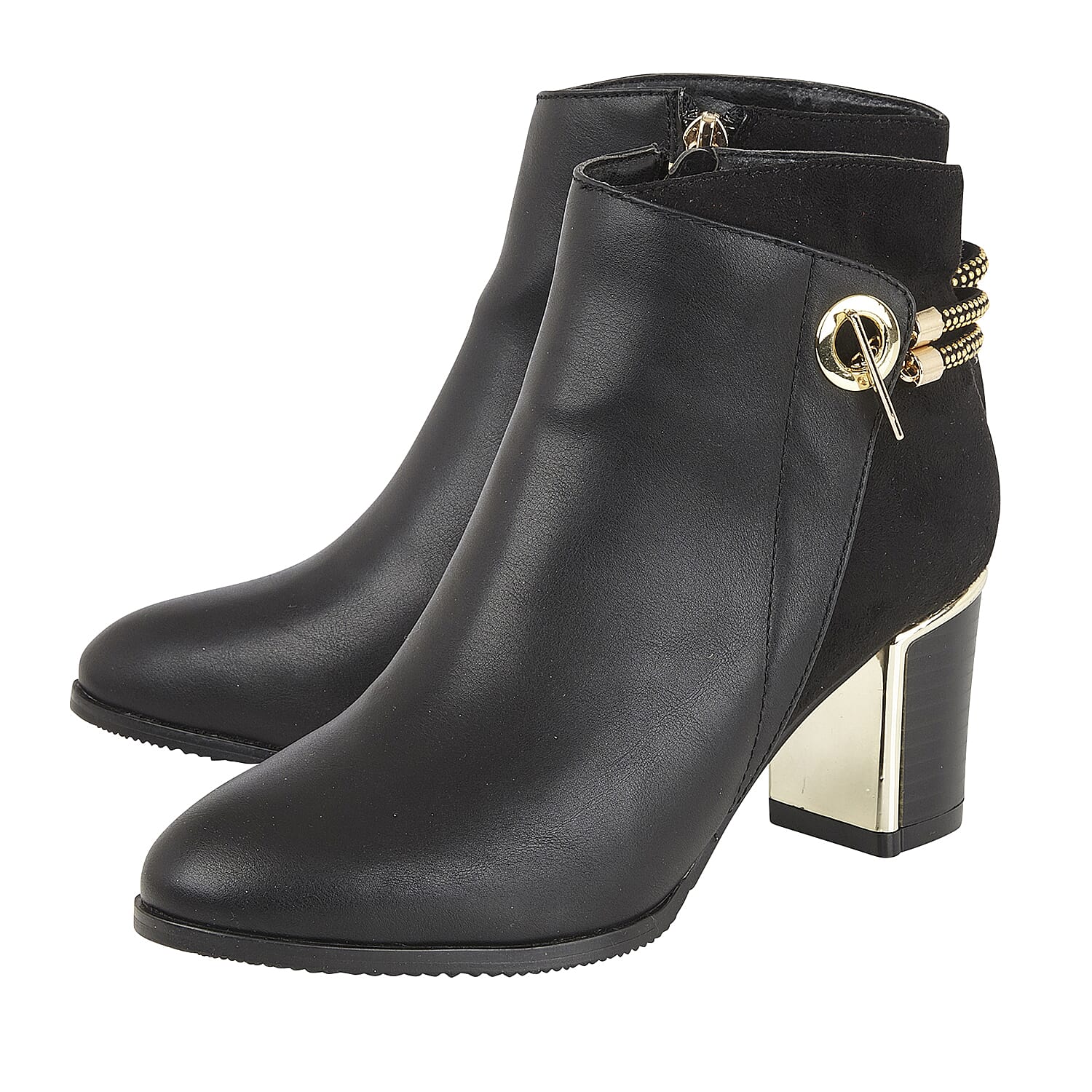 Lotus Honey Heeled Ankle Boots (Size 3)