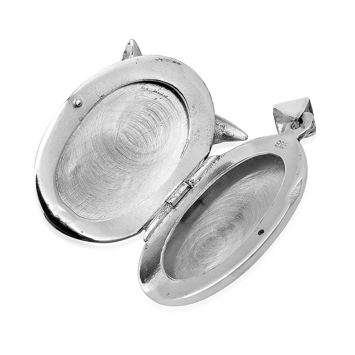 One Time Close Out Deal- Sterling Silver Guardian Angel Locket Silver wt 9.53 Gms