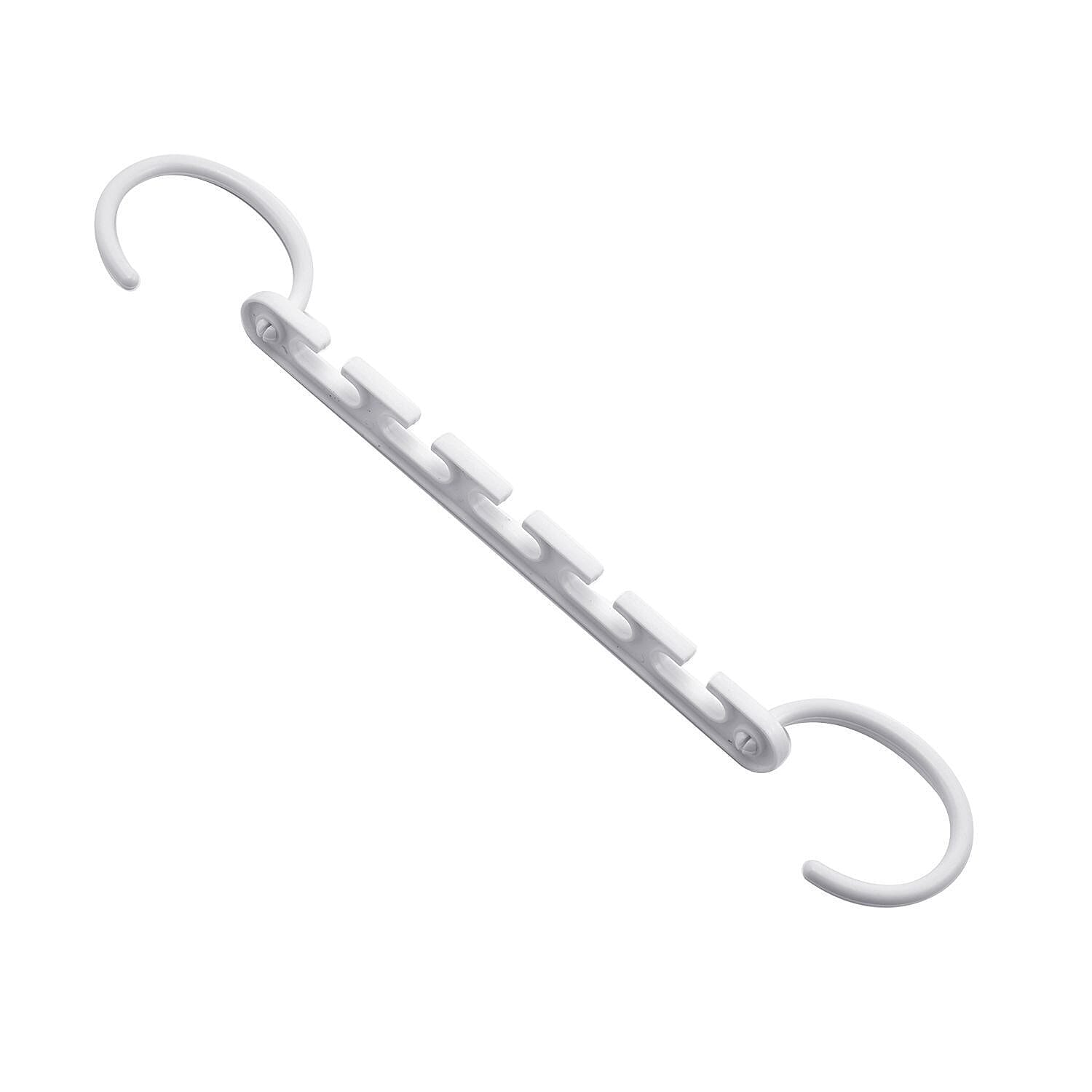 8 Piece Set - Space Saving Hanger (Size 10x7 cm) - White