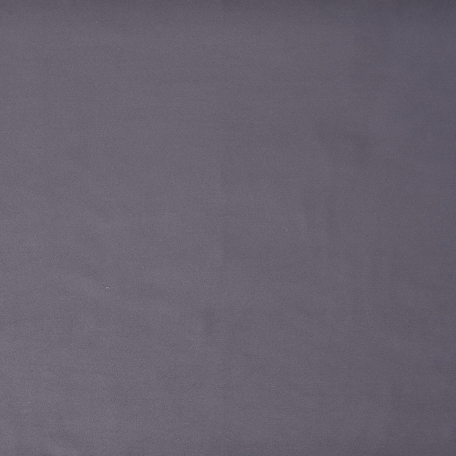 4 Piece Set : Solid Microfibre Sheet Set including Flat Sheet (275x265cm), Fitted Sheet (150x200+30cm) and 2 Embroidered Pillow Cases (50x75cm) - Dark Grey - King