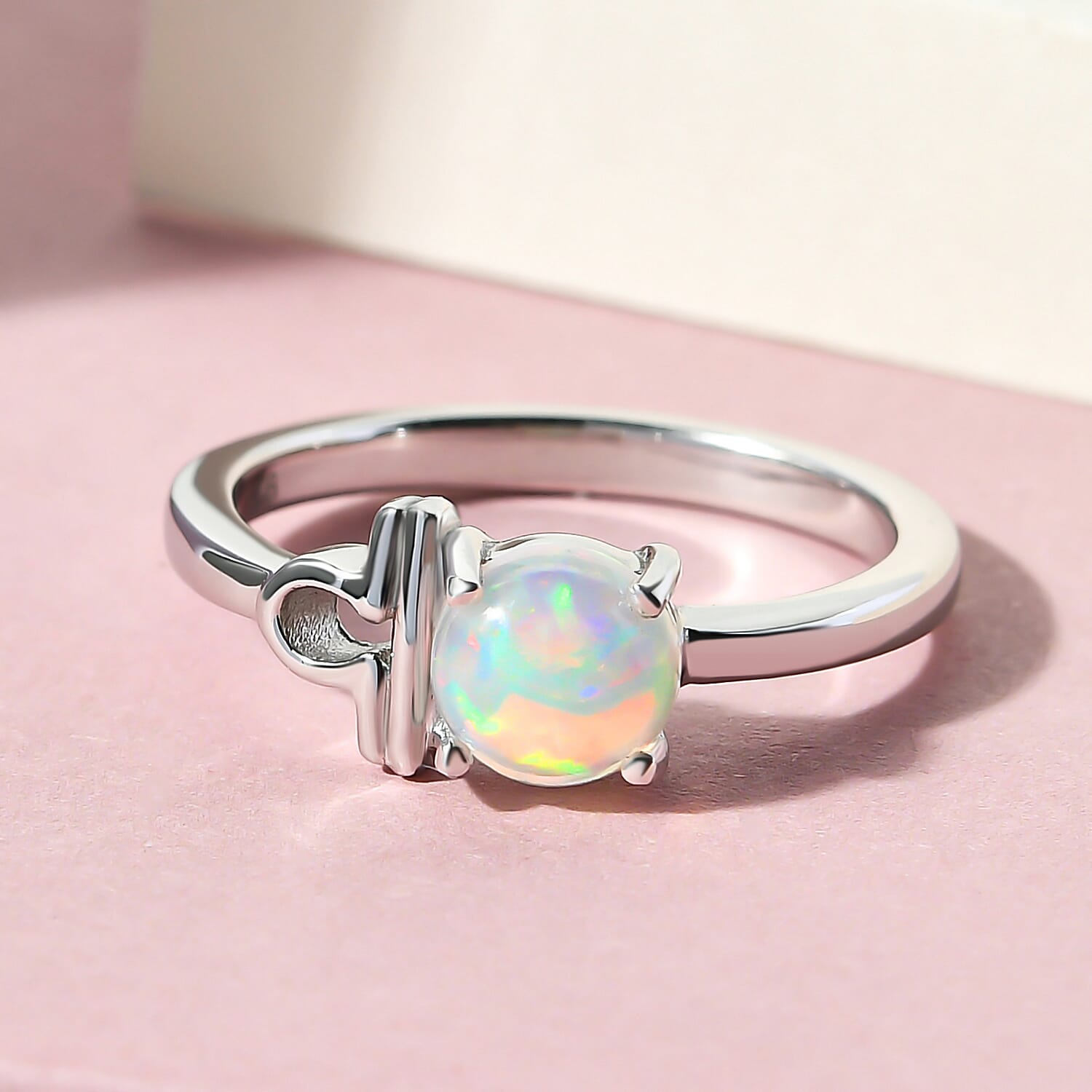 October birthstone hot sale opal ring