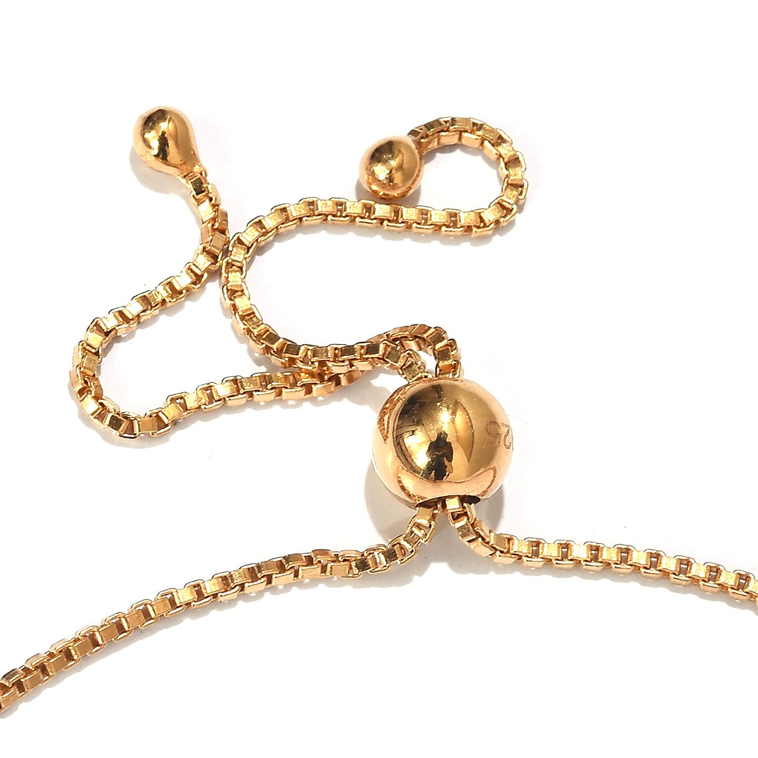 African Ruby Adjustable Bolo Bracelet (Size 6.5-9) in 14K Gold Overlay Sterling Silver 1.00 Ct.