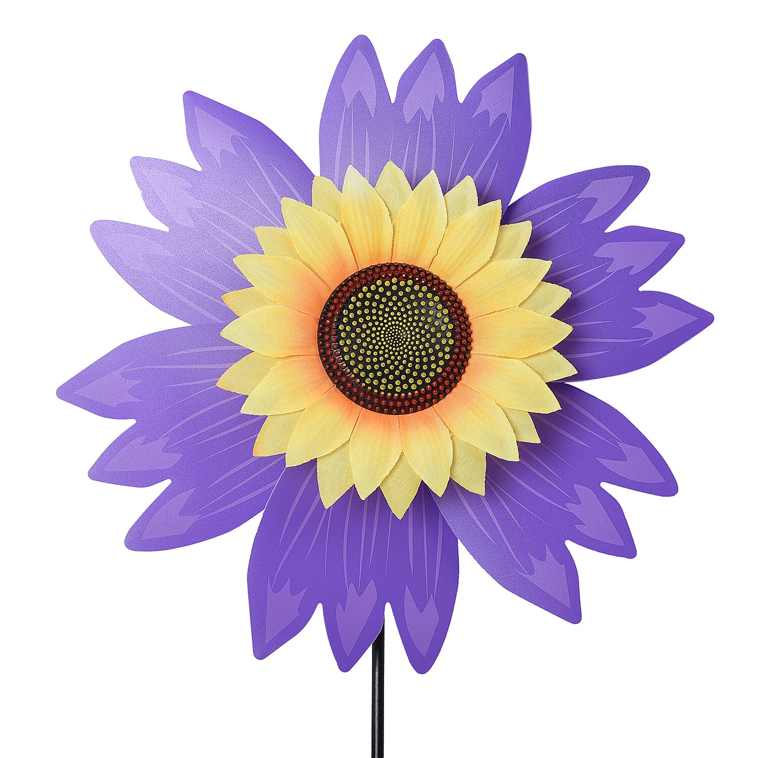 Set of 3 - Sunflower Windmill (Size 65x30cm) - Yellow, Red and Purple