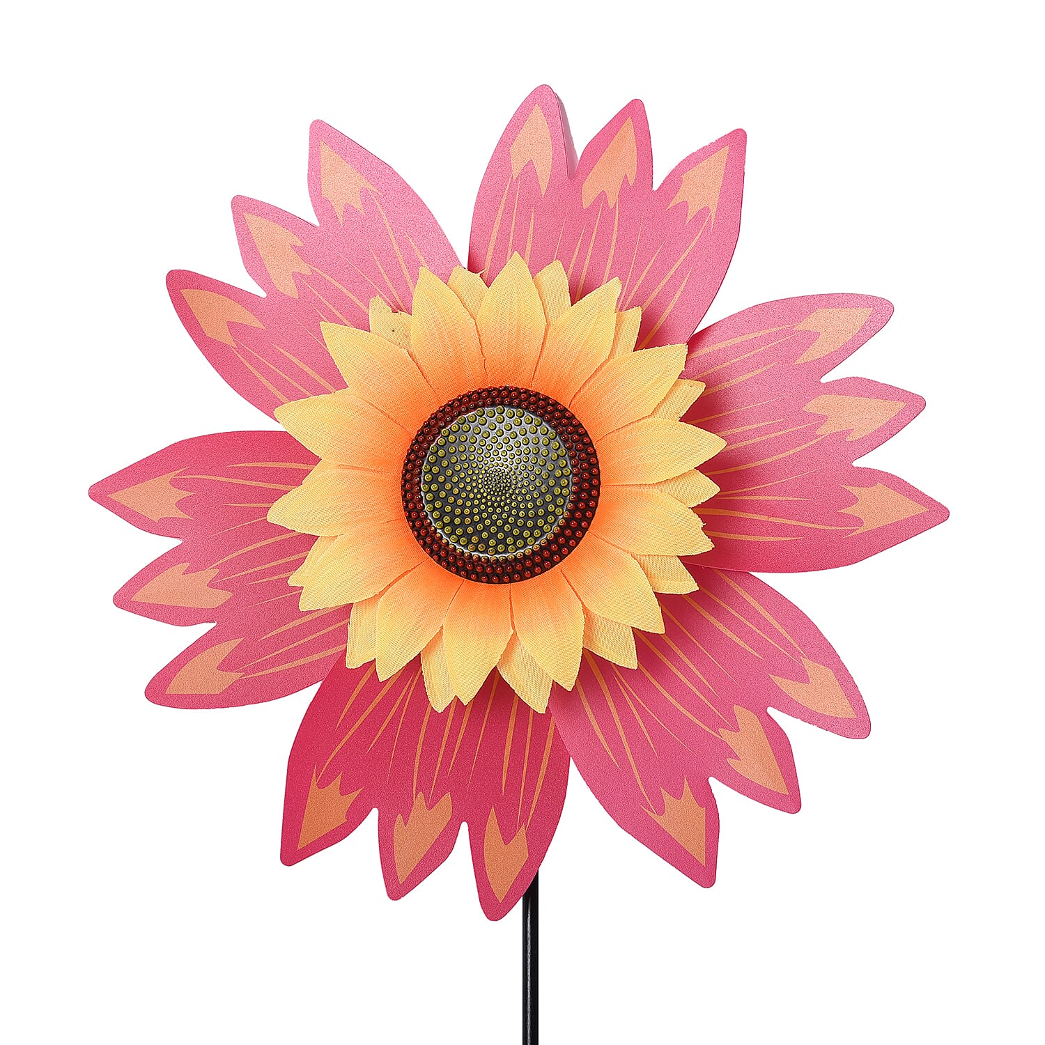 Set of 3 - Sunflower Windmill (Size 65x30cm) - Yellow, Red and Purple