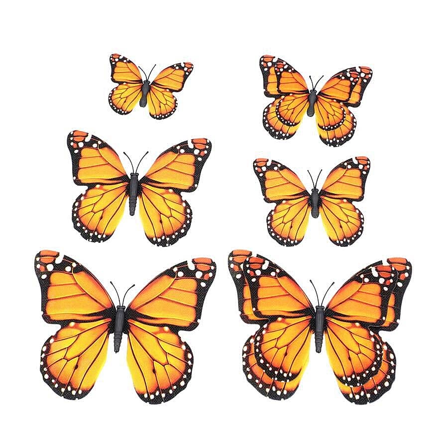 42 Pcs Set - Multi Colour Magnet 3D Butterflies
