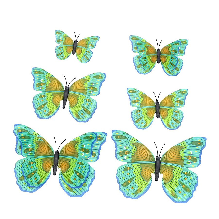 42 Pcs Set - Multi Colour Magnet 3D Butterflies