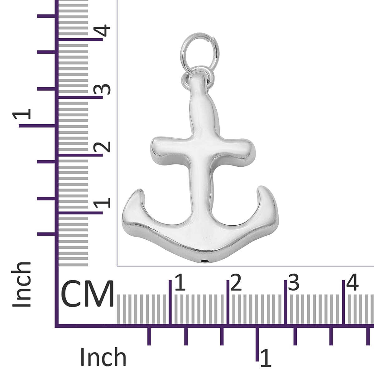 Thai Sterling Silver Anchor Pendant