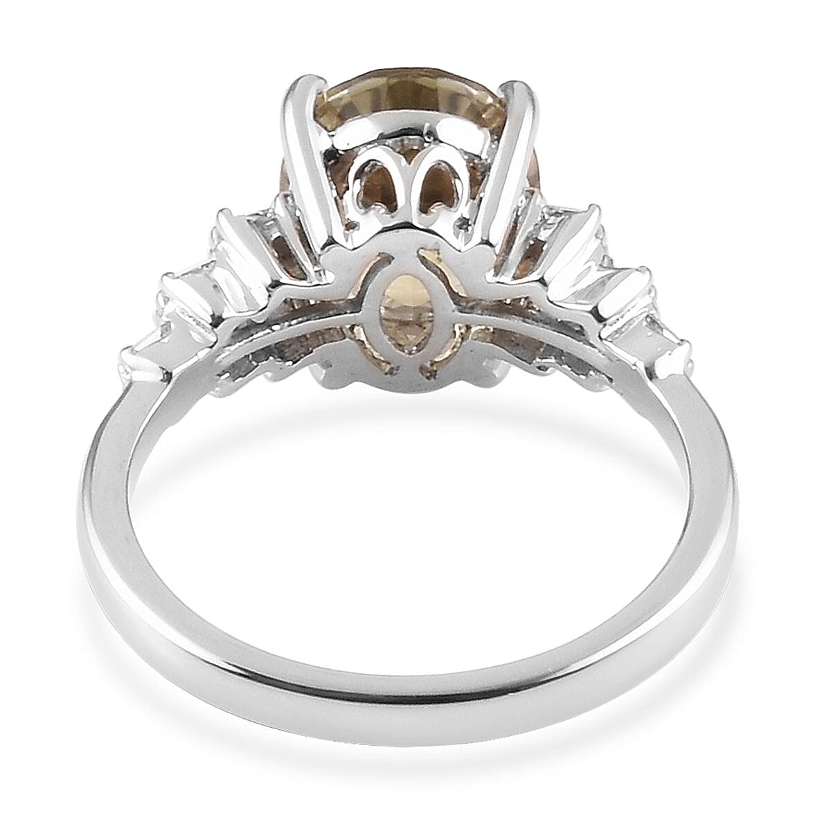 RHAPSODY 950 Platinum AAAA Turkizite and Diamond (VS-E-F) Ring 3.25 Ct, Platinum Wt 5.00 Gms