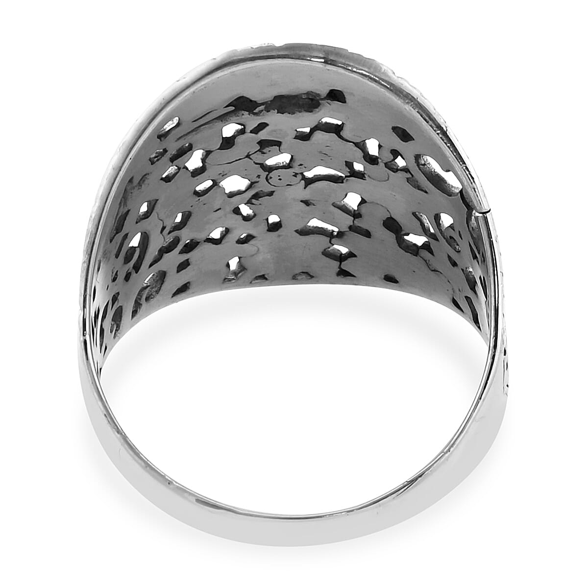 Royal Bali Collection - Sterling Silver Plumeria Flower Ring