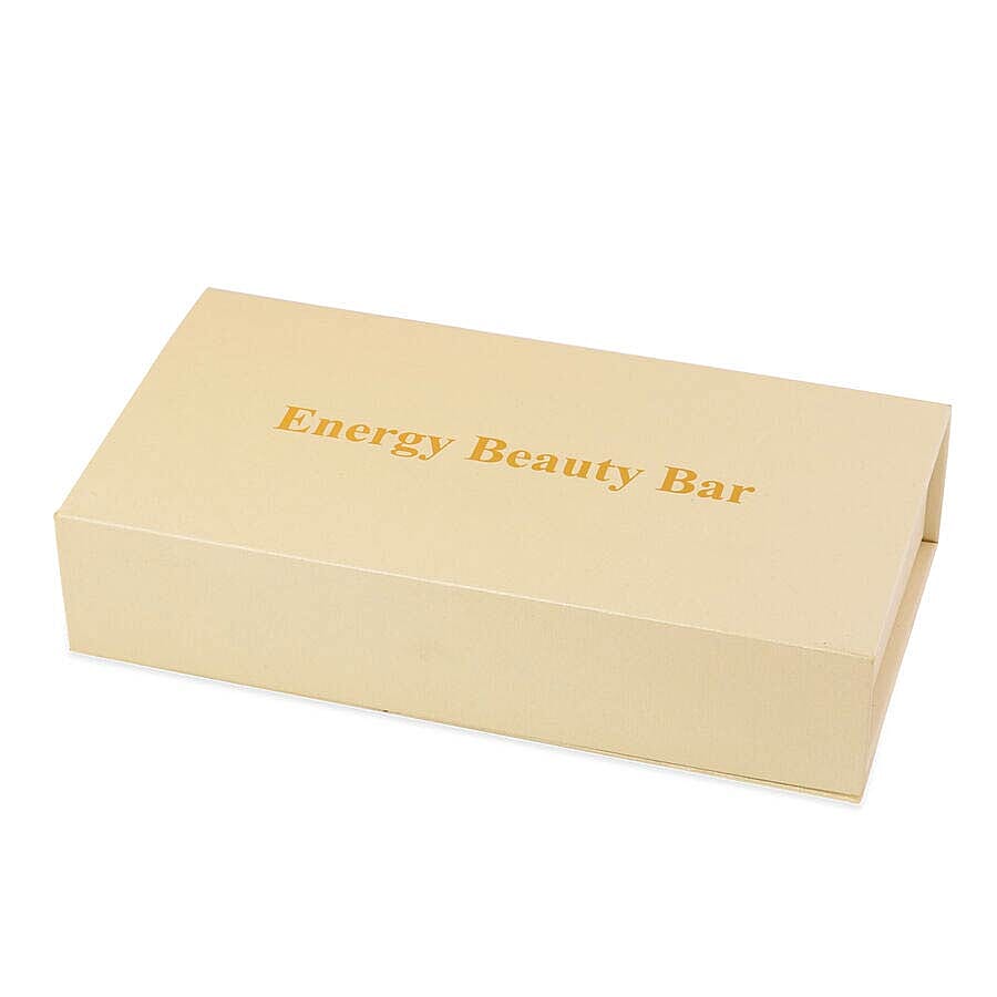 4-in-1 Lapis Facial Roller - Silver Plated Interchangeable Heads (Incl. Lapis, T-Shaped and Drip-Shaped Face Lift, Circle Eye Massager Head) (1xAA Battery not included)