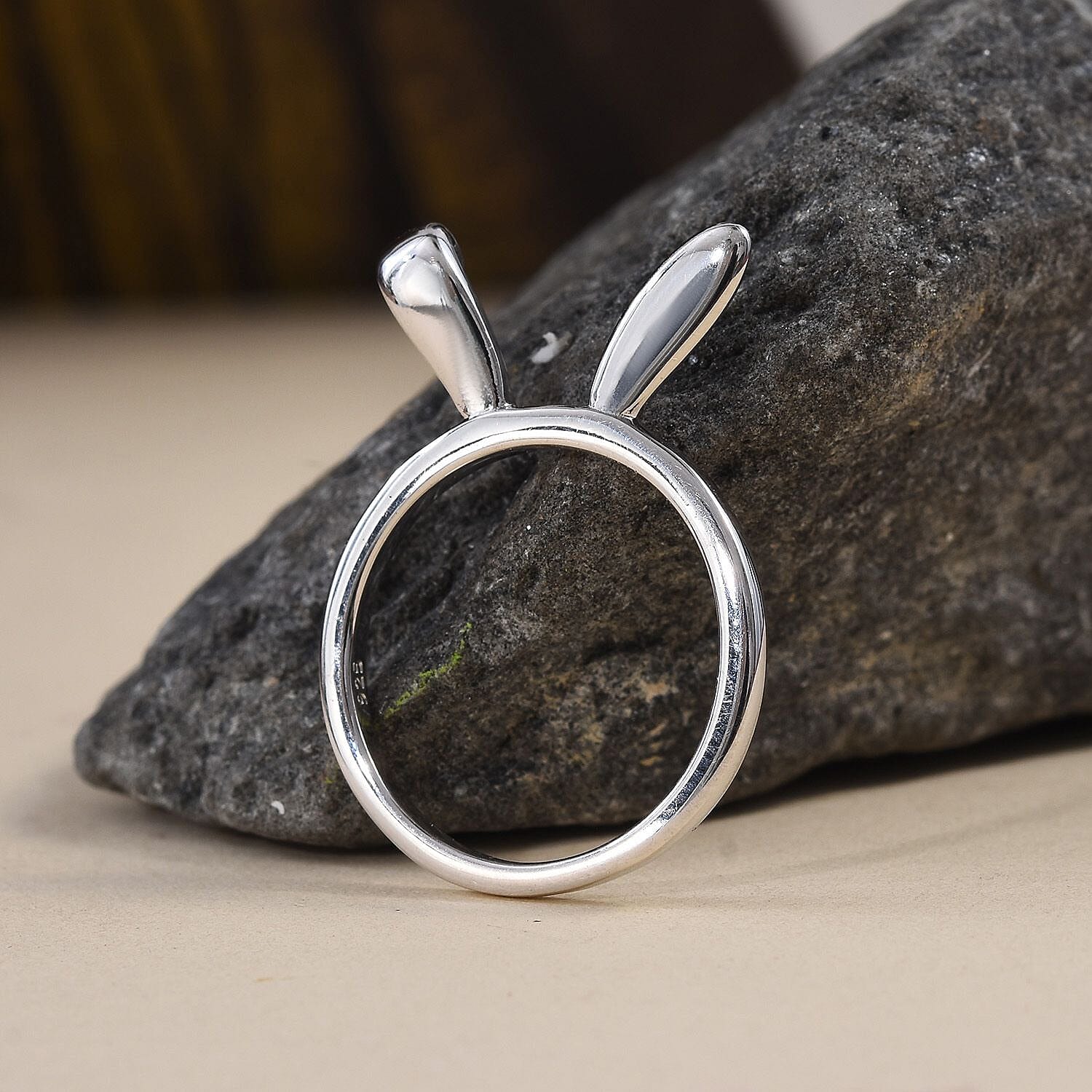 Platinum Overlay Sterling Silver Ring