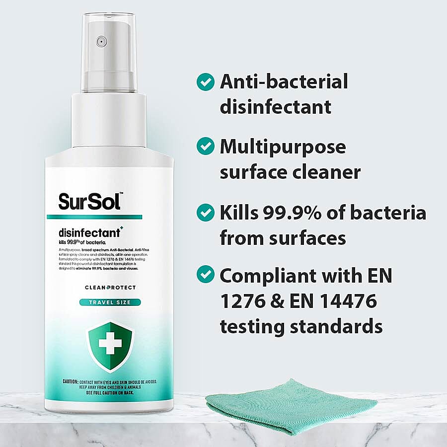 SurSol Anti-Bacterial Anti-Virus Disinfectant Surface Cleaner 50ml