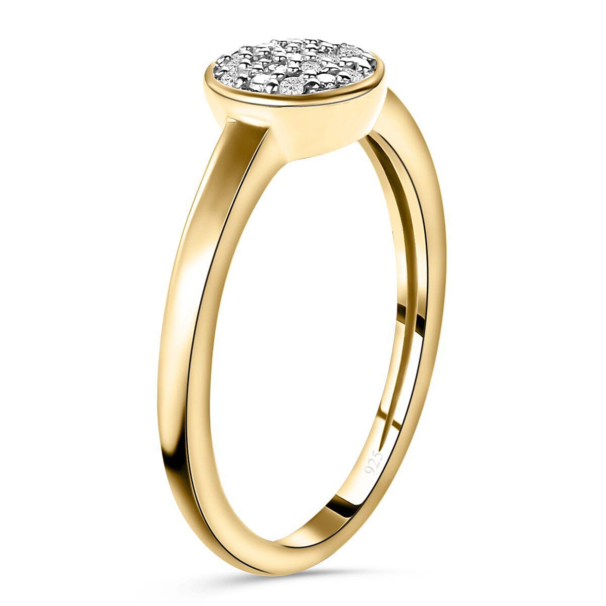 Diamond Ring in Sterling Silver