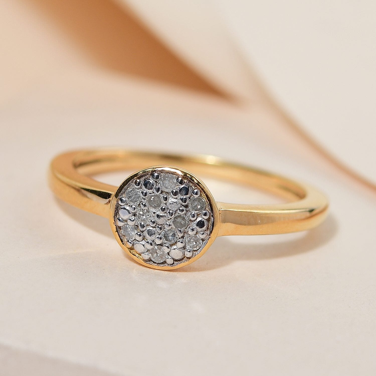 Diamond Ring in Sterling Silver