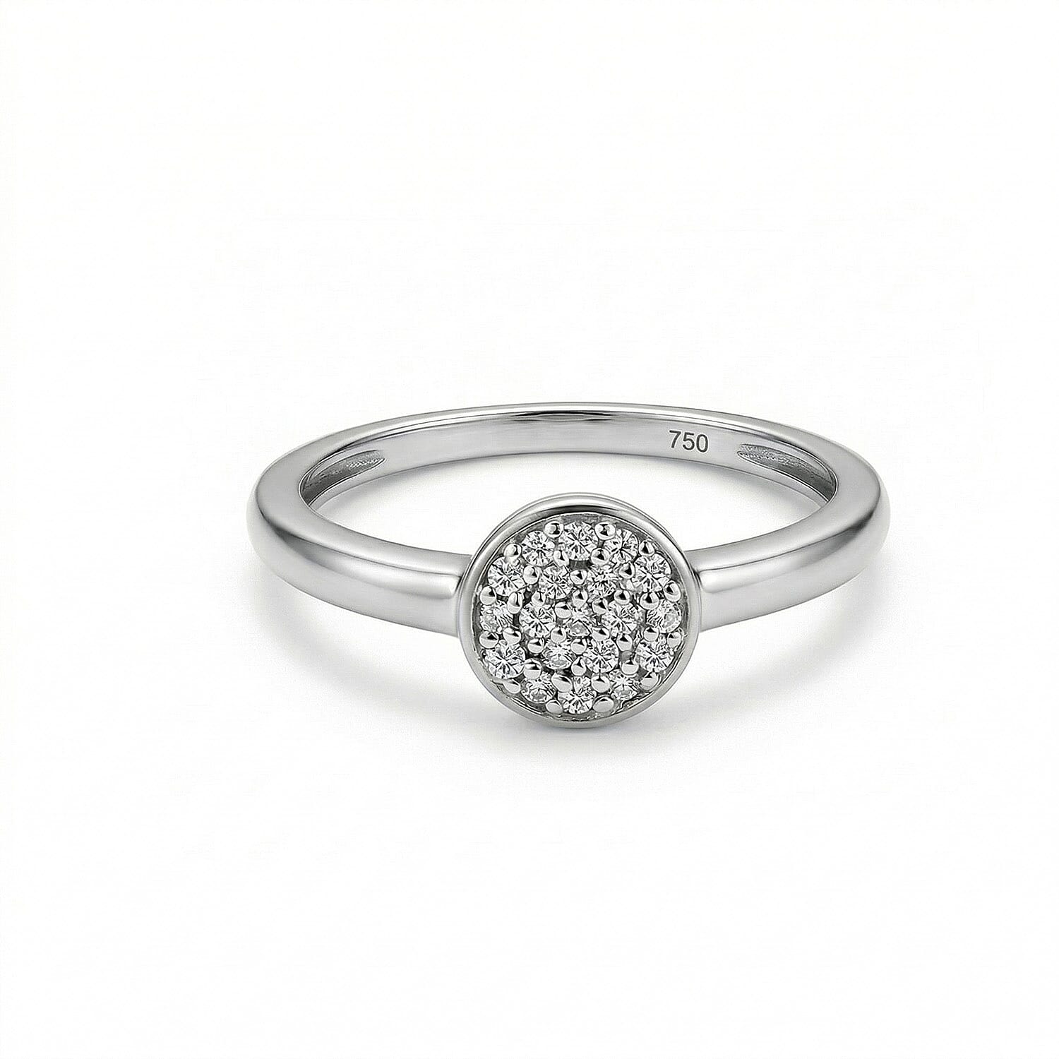 Diamond Ring in Sterling Silver