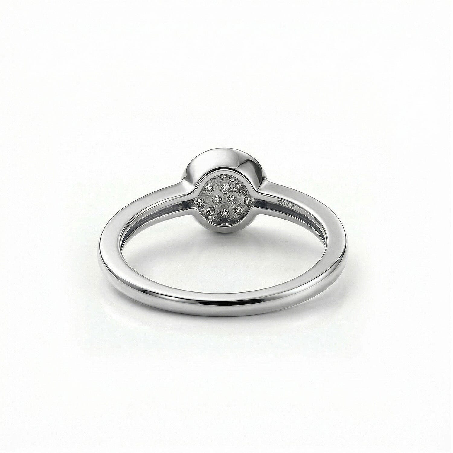 Diamond Ring in Sterling Silver