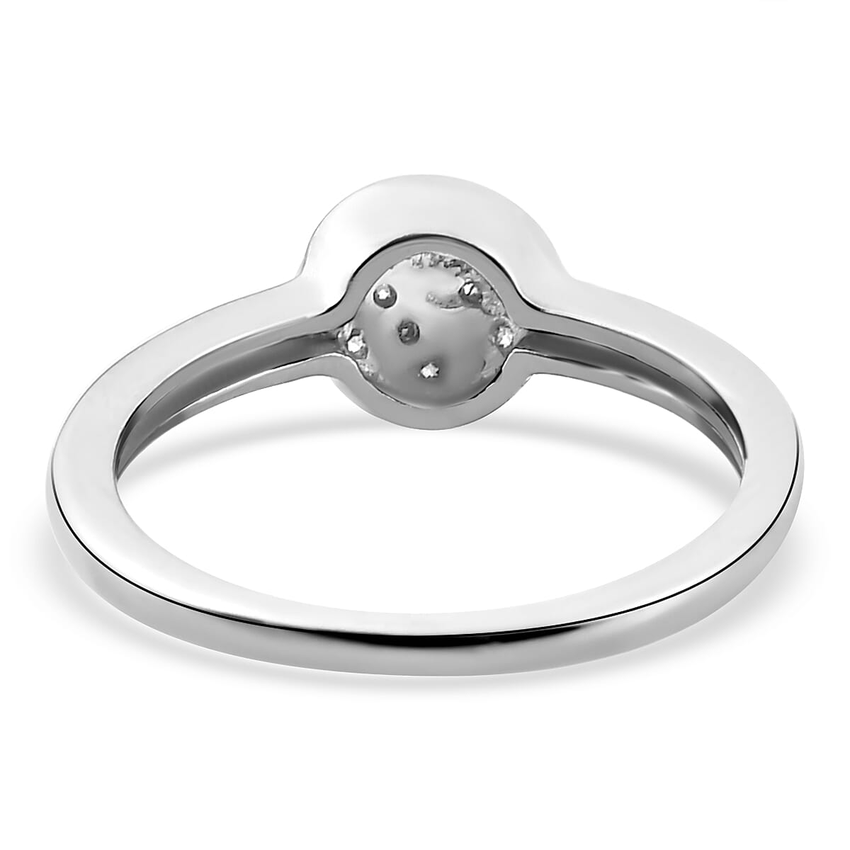 Diamond Ring in Sterling Silver