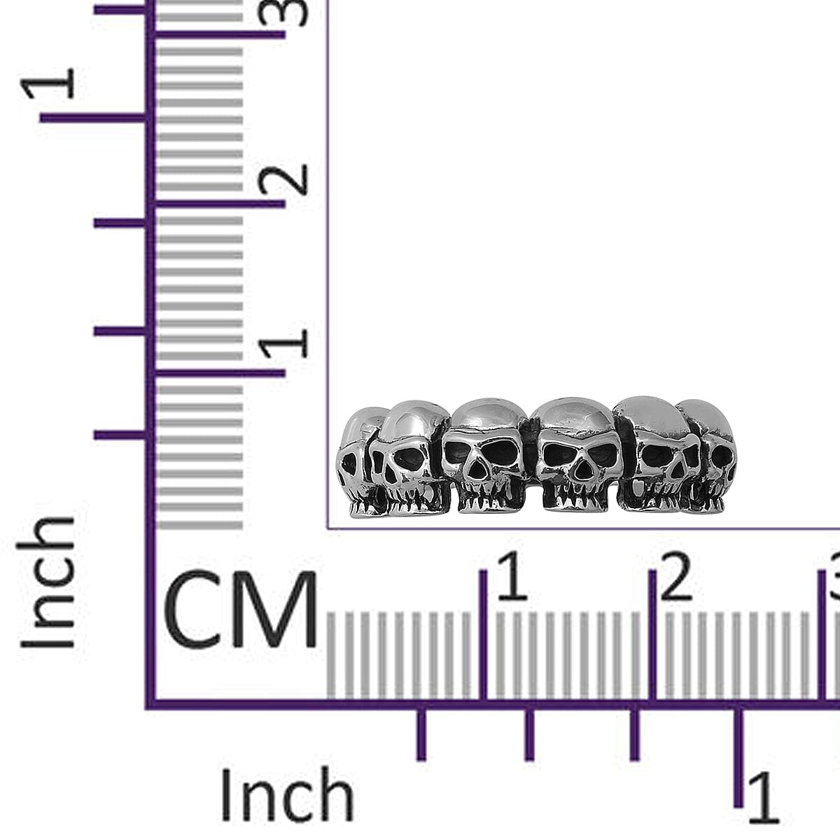 Thai Sterling Silver Skull Ring