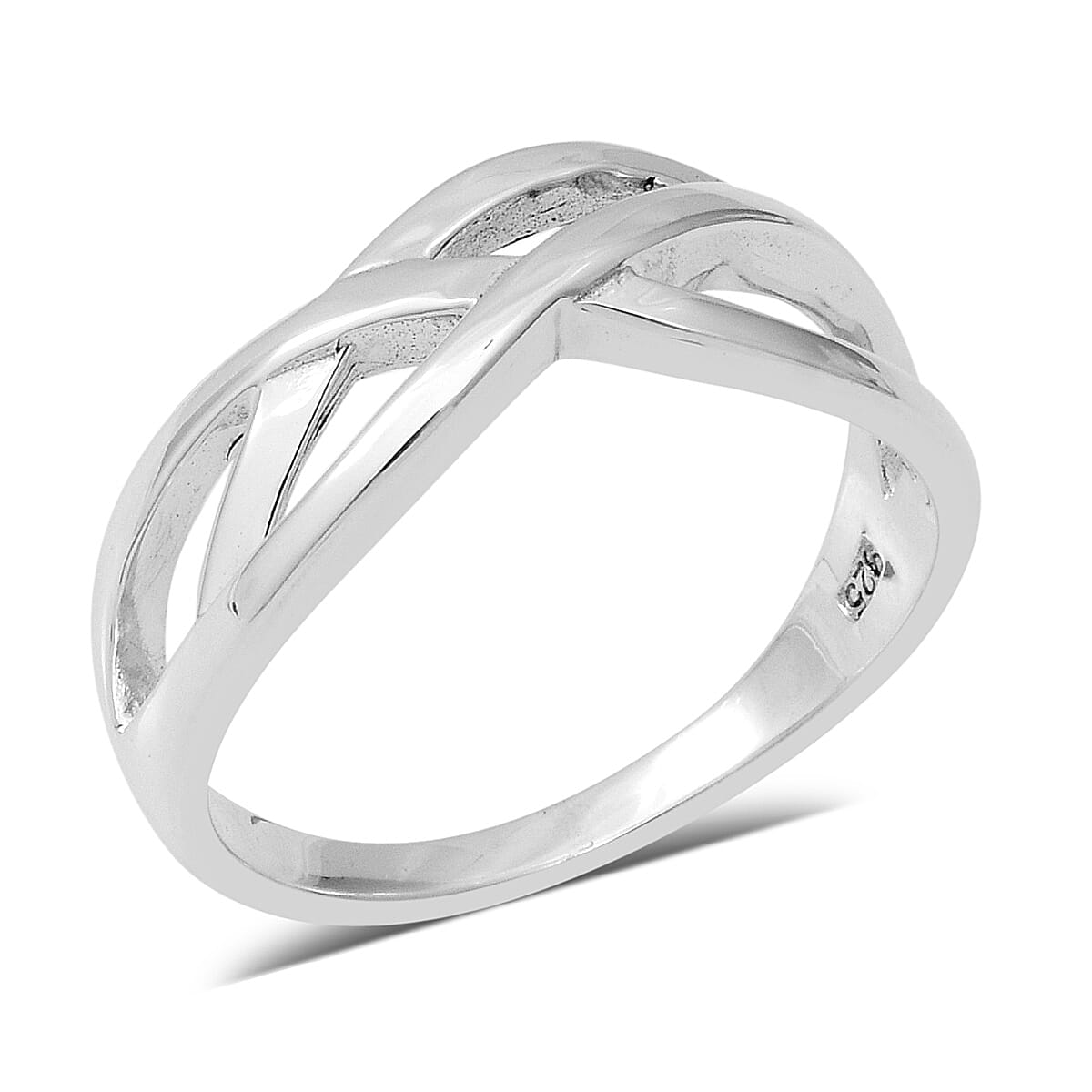 Thai Sterling Silver Crossover Ring