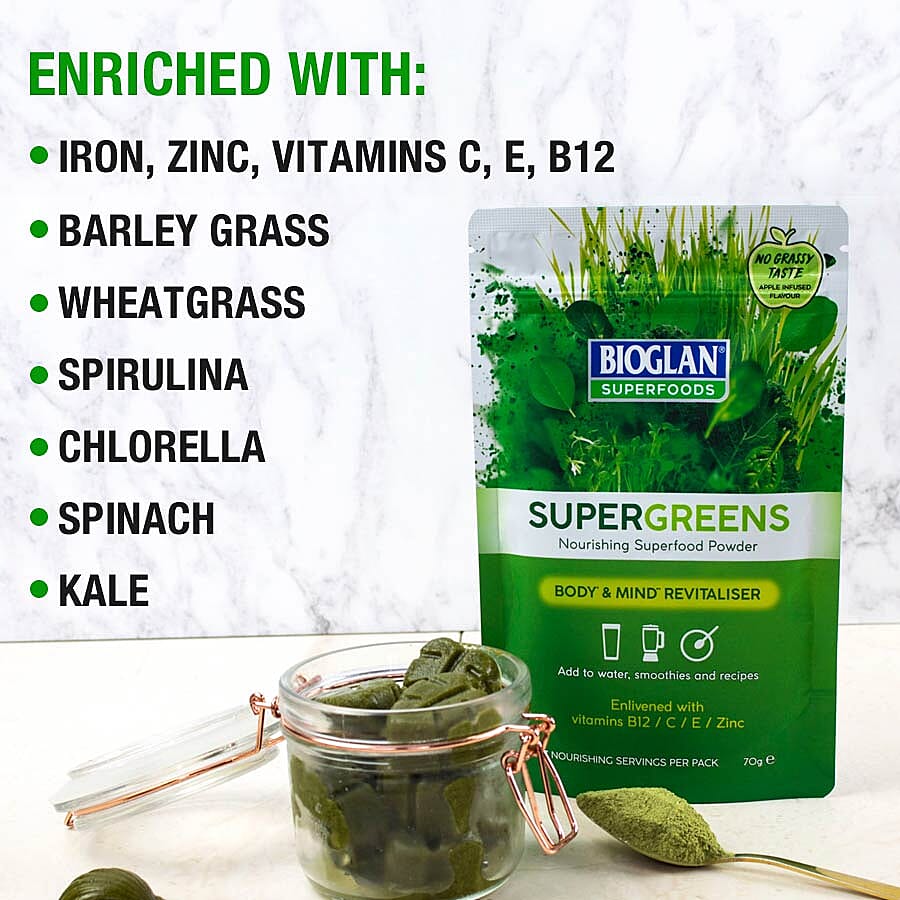 Bioglan Superfoods: Supergreens - 70g