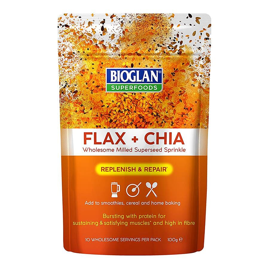 Bioglan Superfoods: Flax & Chia - 100g