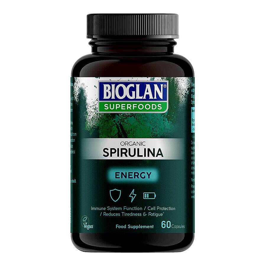 Bioglan Superfoods: Organic Spirulina Capsules - 60