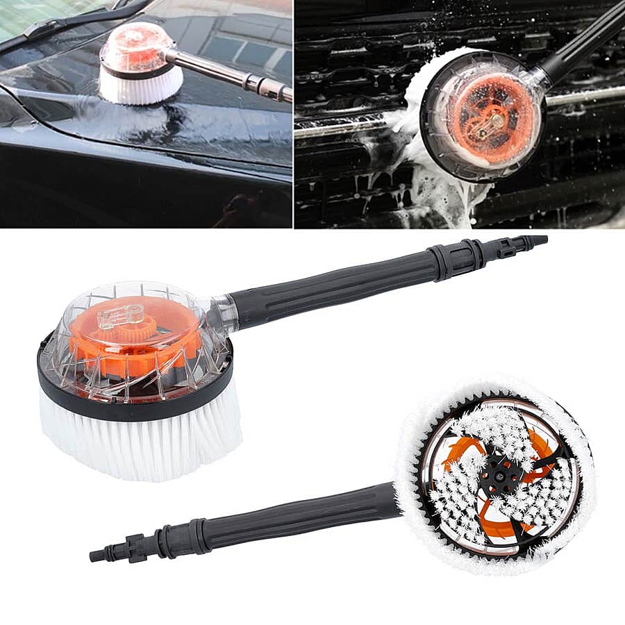 3 Piece Set - High Pressure Cleaner Tool (Includes Rotary Brush, Patio Brush, and 45 Degree Angle Spray Nozzle)