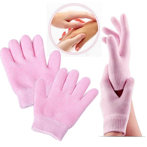 SPA Moisturizing Gel Gloves (One Size fits most) Pink 3578134 TJC