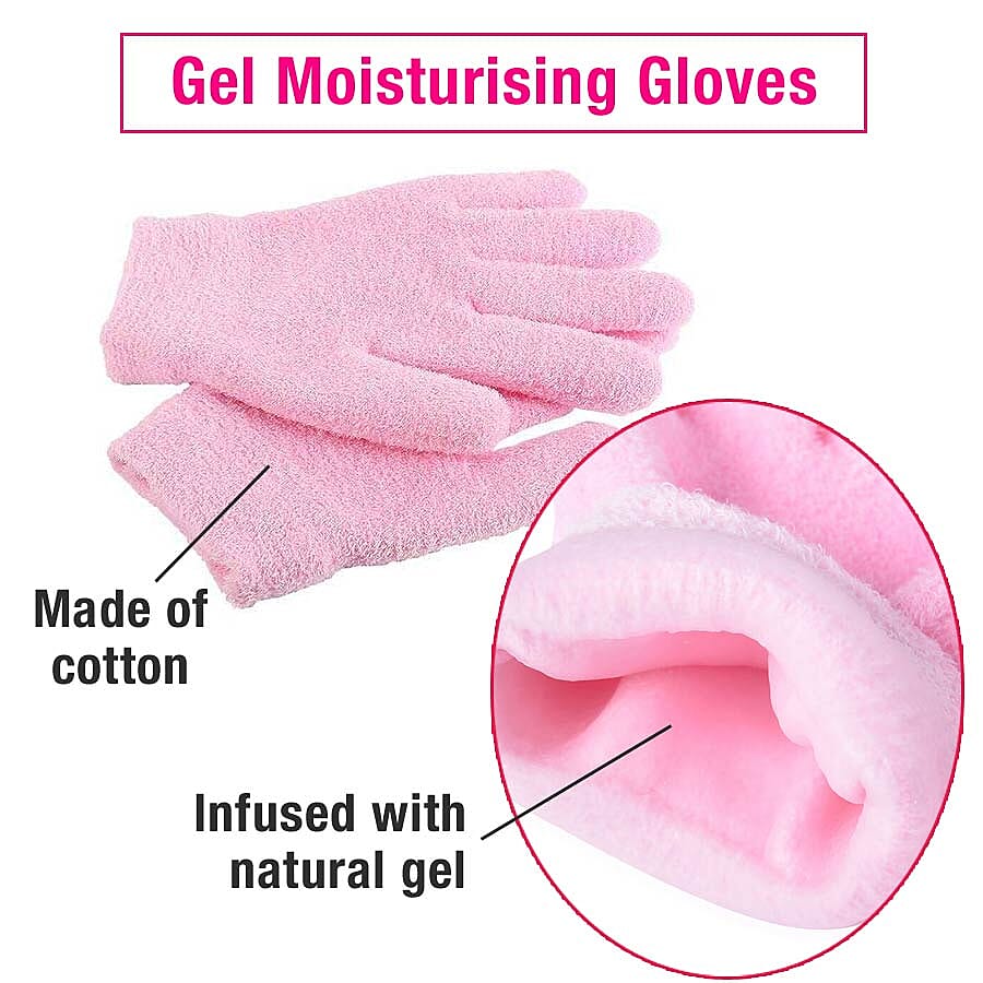 SPA Moisturizing Gel Gloves (One Size fits most) - Pink
