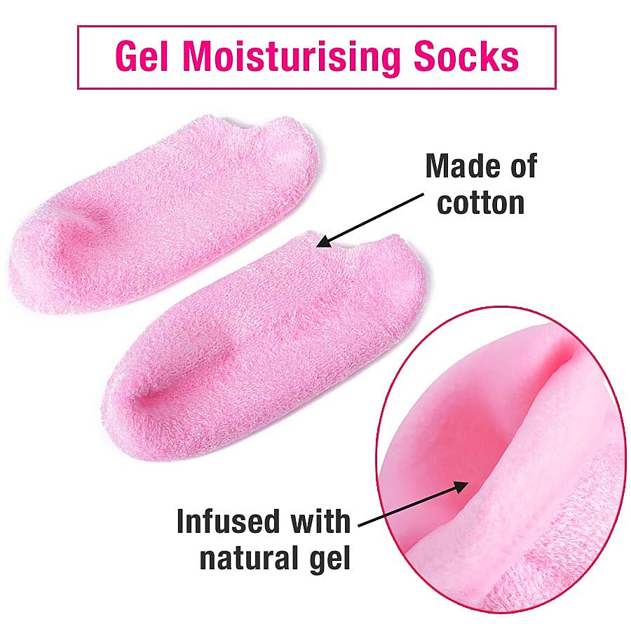 SPA Moisturizing Gel Socks (One Size fits most - Pink