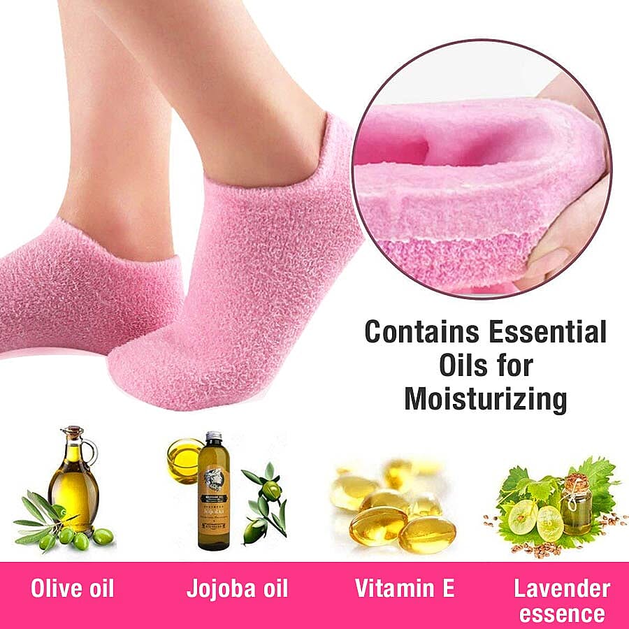 SPA Moisturizing Gel Socks (One Size fits most - Pink