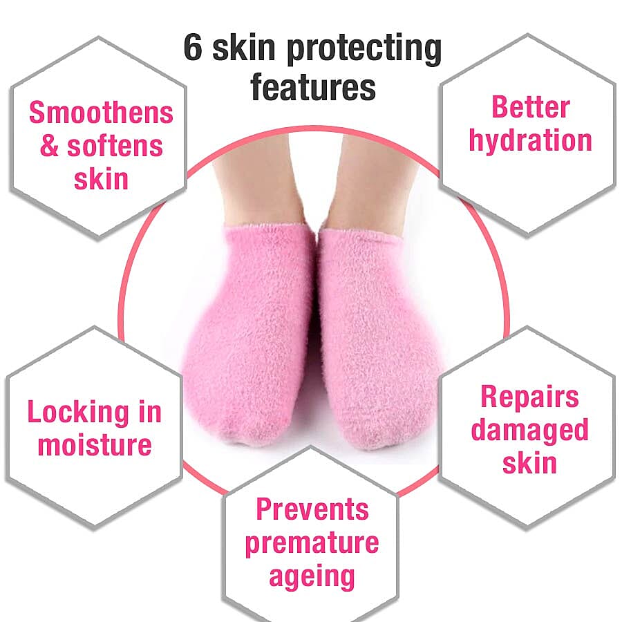 SPA Moisturizing Gel Socks (One Size fits most - Pink