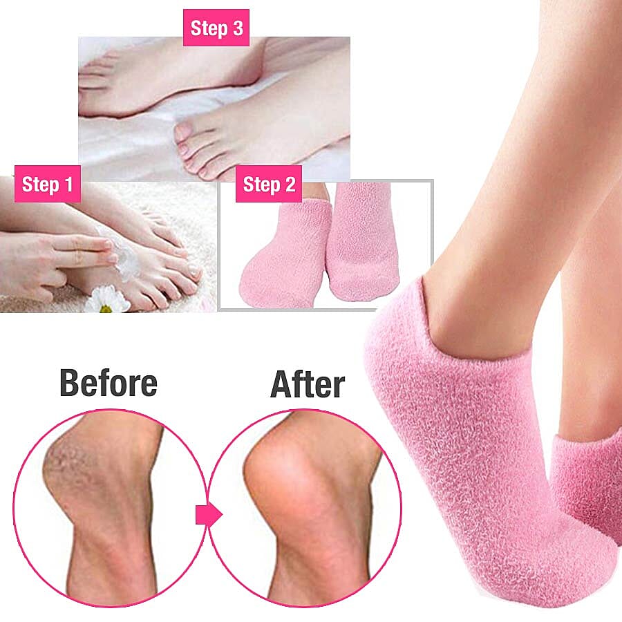 SPA Moisturizing Gel Socks (One Size fits most - Pink