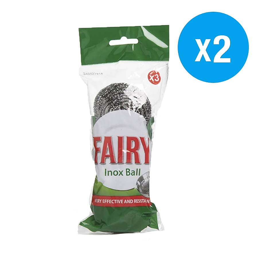 Fairy: Inox Scourer Ball - 3 Pack (Set of 2)