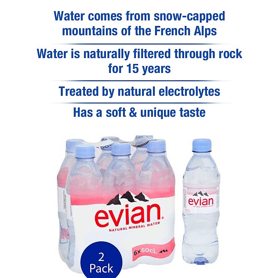 Evian: Still Water - 6X500ML (Pack of 2)
