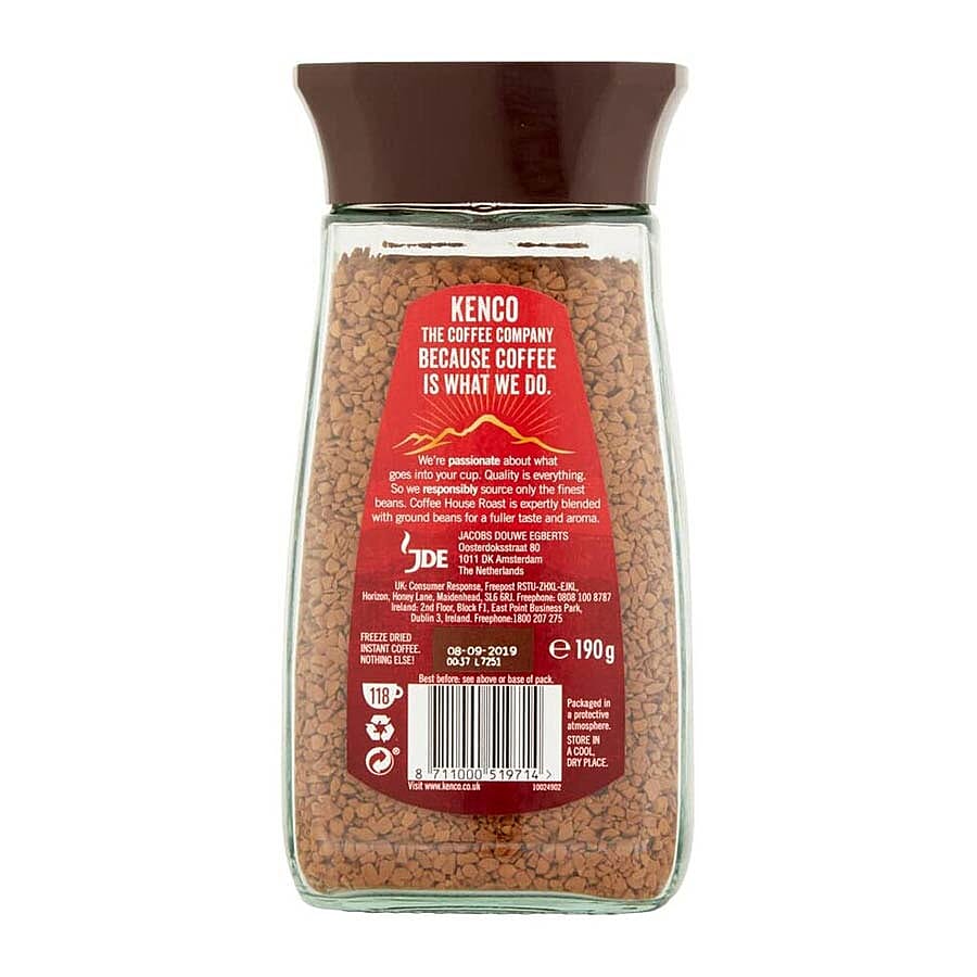 Kenco: Instant Roast Coffee - 190g (Set of 2)