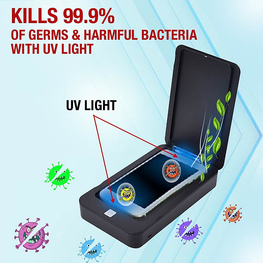 Portable 5V Multi-Function UV Light Steriliser - Black