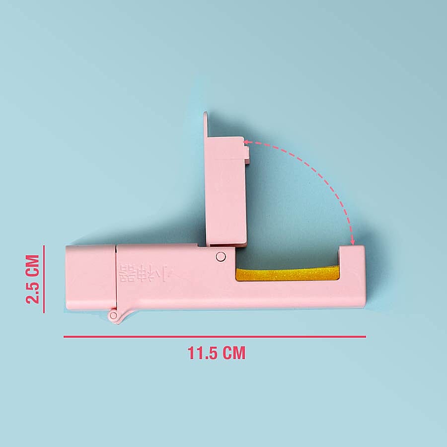 Portable Zero Contact Sanitary Tools for Opening Doors,  Pressing Elevator Button and Empty Storage Bottles (Size 11.5x2.5x3 Cm) - Pink