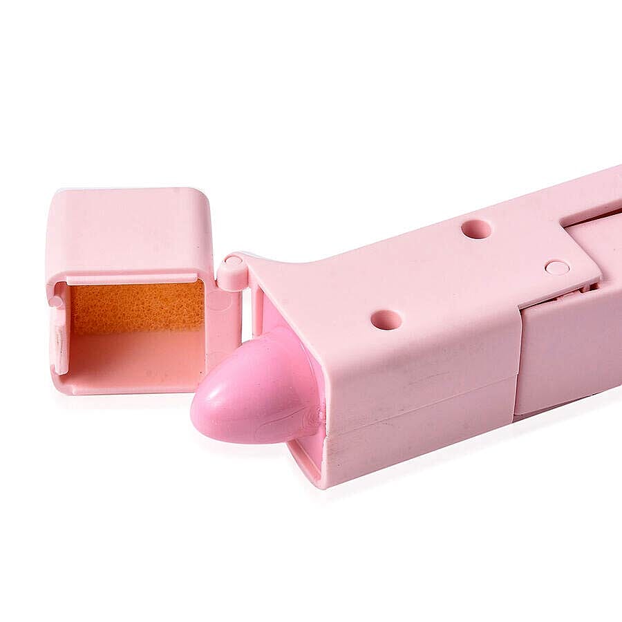 Portable Zero Contact Sanitary Tools for Opening Doors,  Pressing Elevator Button and Empty Storage Bottles (Size 11.5x2.5x3 Cm) - Pink