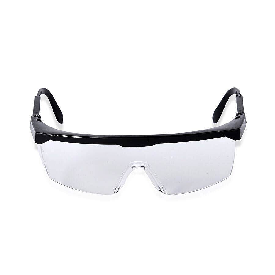 Multi-Purpose Protective Glasses with Antifog Clear Lens and Black Frame