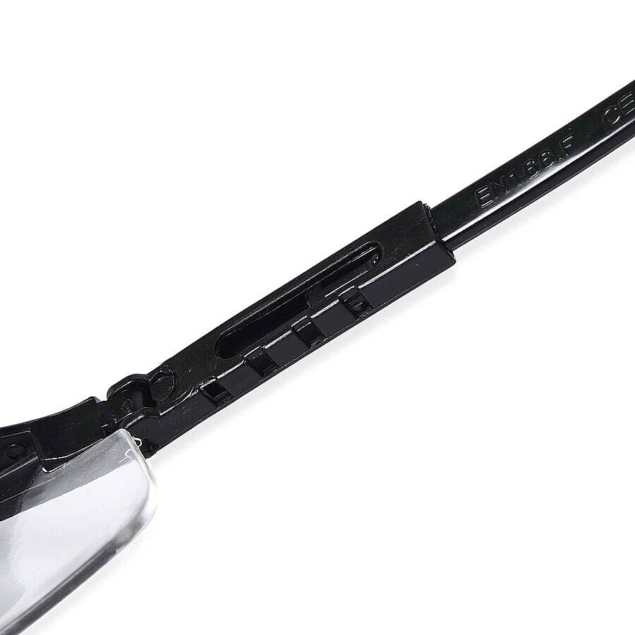 Multi-Purpose Protective Glasses with Antifog Clear Lens and Black Frame