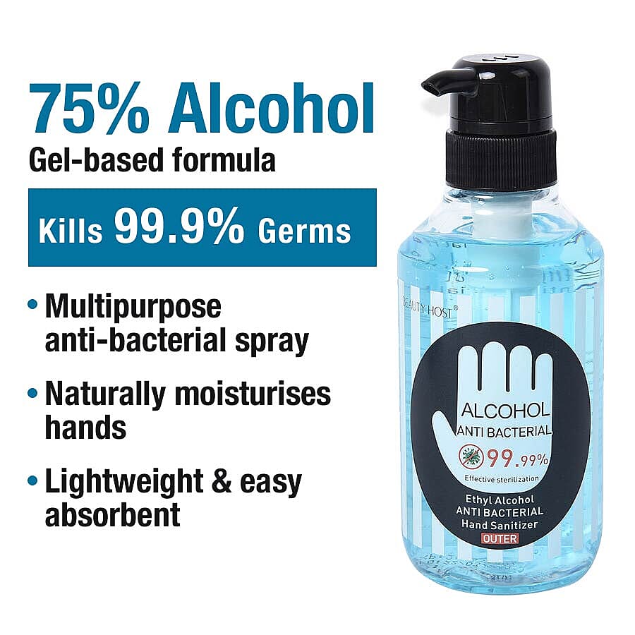 75% Alcohol Antibacterial Hand Sanitiser 99.99% Disinfectant Gel - 350ml
