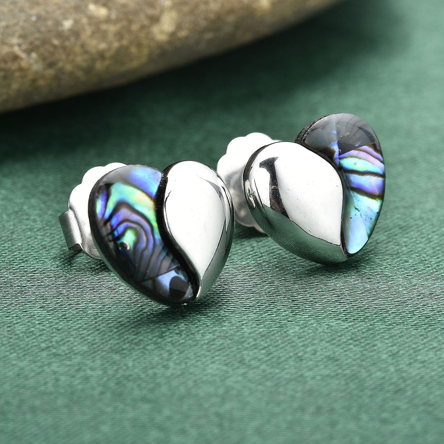 Paua shell deals stud earrings